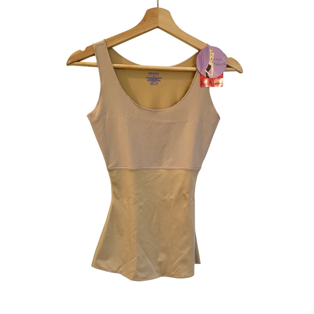 SPANX Hide & Sleek Shaping Cami Nude Tan Size S NWT